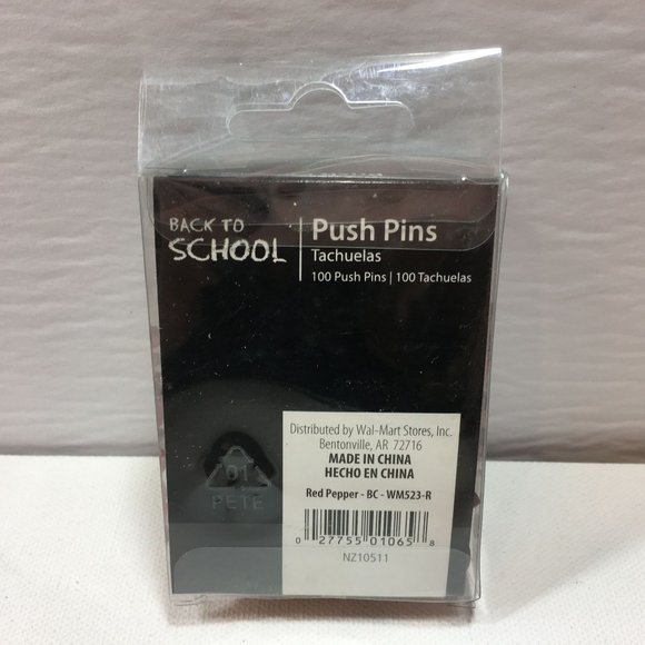 Back To School Red Push Pins Bulletin Board Accessories Office Supplies 500 Coun - Picture 3 of 3